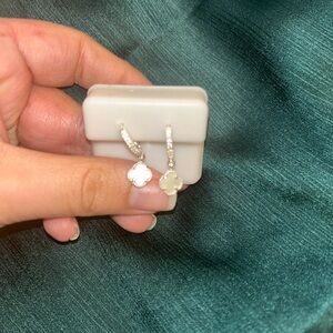 STERLING SILVER 925 CLOVER EARRINGS